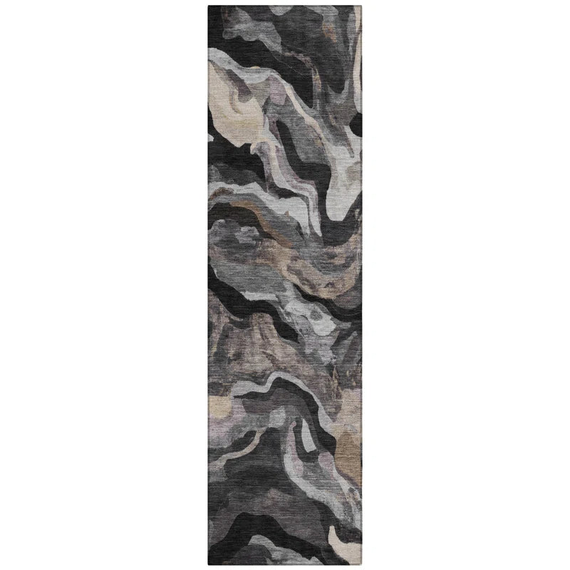 Machine Washable Indoor/Outdoor Colman ACN2162 Modern Rug