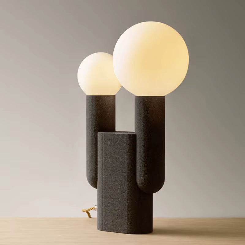 Nordic Modern Design Desk Lamp with White Glass Shade LED Light Touch Control AC Powered-3-Year Warranty for Living Room Bedroom