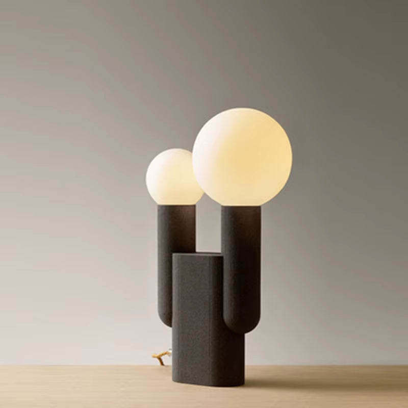 Nordic Modern Design Desk Lamp with White Glass Shade LED Light Touch Control AC Powered-3-Year Warranty for Living Room Bedroom
