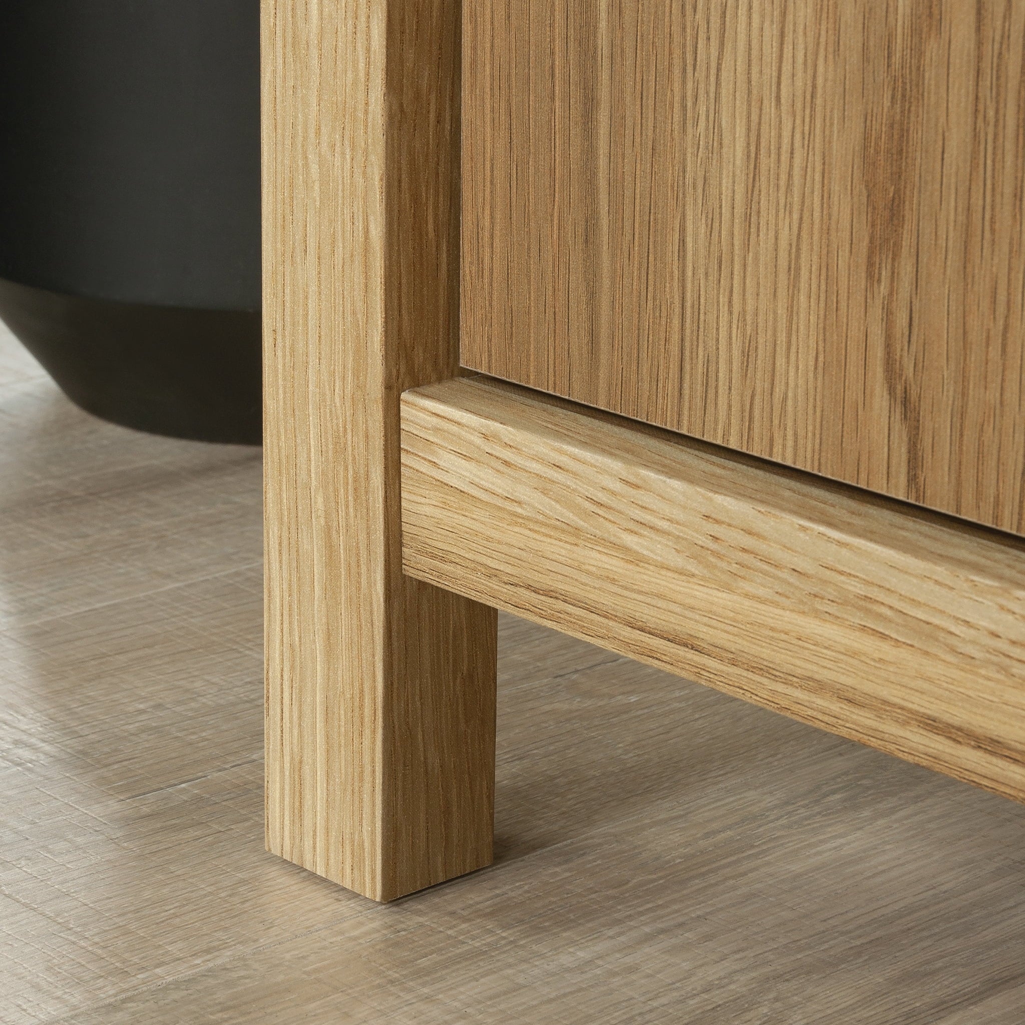 Erie Collection, by  Television Stand for TV' up to 60", Timber Oak Finish