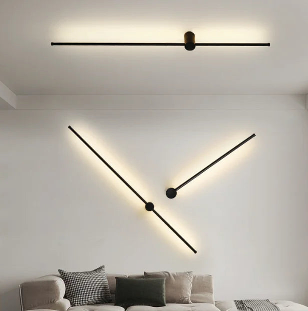 Nordic LED Aluminum Wall Lamp Bedside Light Home Decor for Bedroom and Corridor