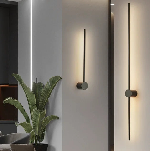 Nordic LED Aluminum Wall Lamp Bedside Light Home Decor for Bedroom and Corridor