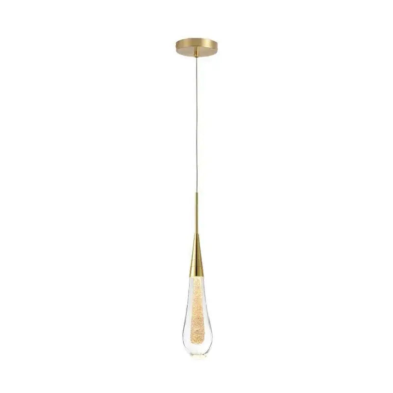 Nordic Modern Design APCITL Crystal Small Single Indoor Bedroom Bedside Energy Saving LED Hanging Lamp with Project Installation