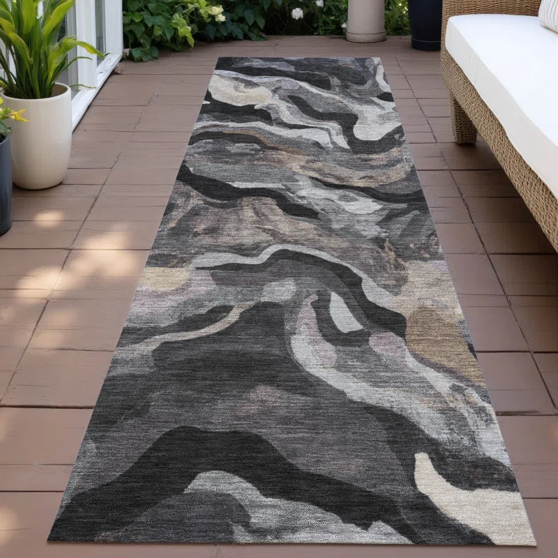 Machine Washable Indoor/Outdoor Colman ACN2162 Modern Rug